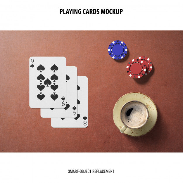 Free Playing Cards Mockup Psd