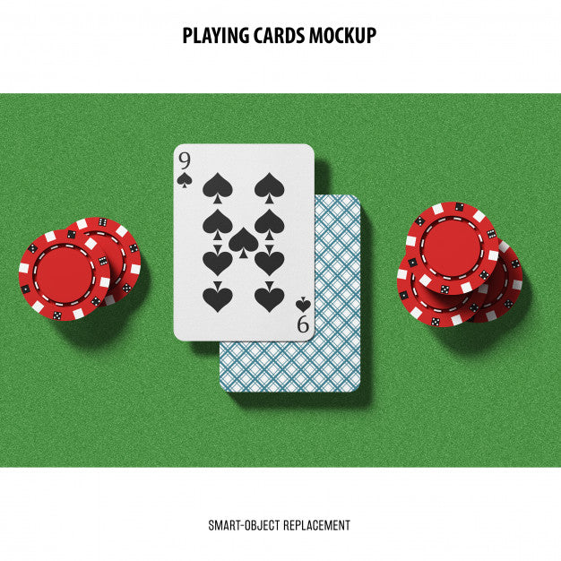 Free Playing Cards Mockup Psd