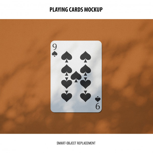 Free Playing Cards Mockup Psd