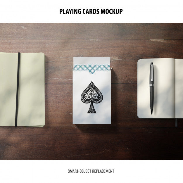 Free Playing Cards Mockup Psd