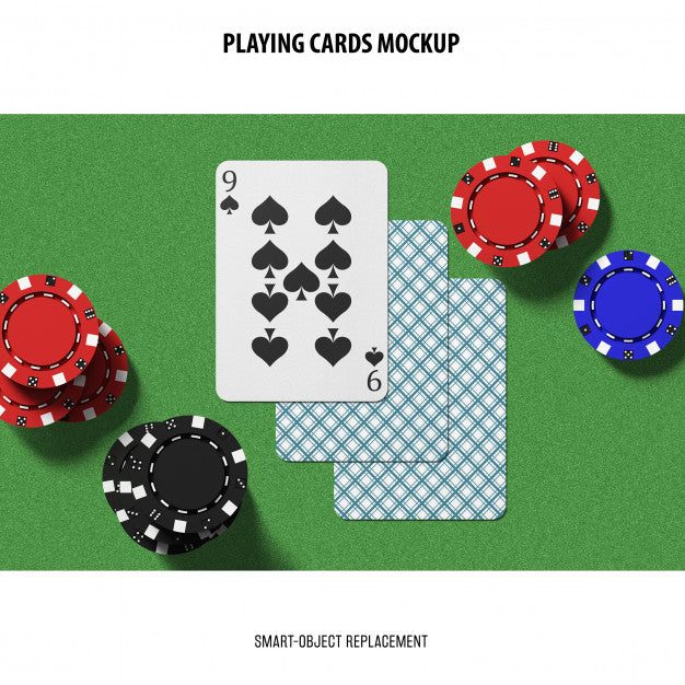 Free Playing Cards Mockup Psd