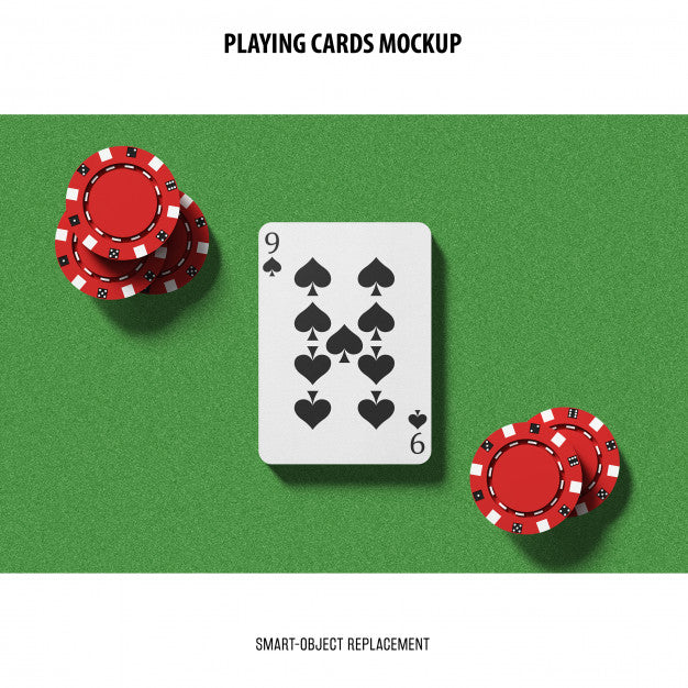 Free Playing Cards Mockup Psd