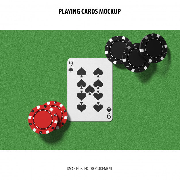 Free Playing Cards Mockup Psd