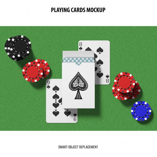 Free Playing Cards Mockup Psd