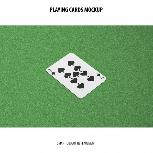 Free Playing Cards Mockup Psd