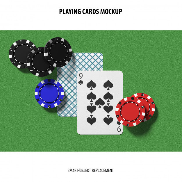 Free Playing Cards Mockup Psd