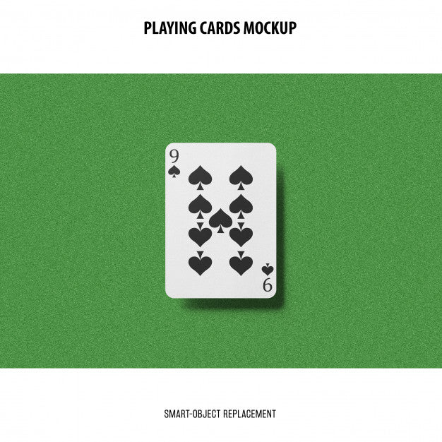 Free Playing Cards Mockup Psd