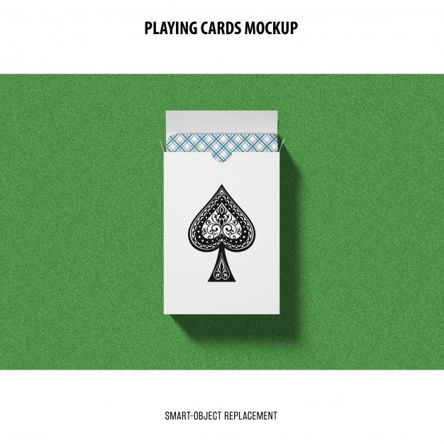 Free Playing Cards Mockup Psd