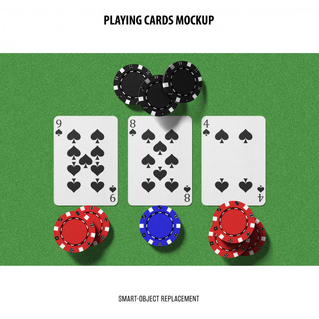 Free Playing Cards Mockup Psd