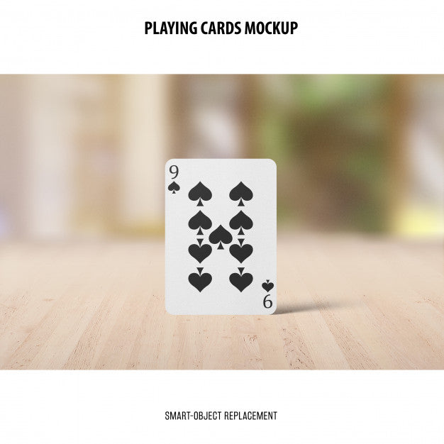 Free Playing Cards Mockup Psd