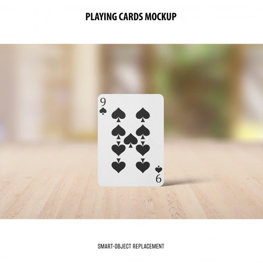 Free Playing Cards Mockup Psd