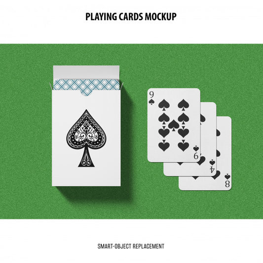 Free Playing Cards Mockup Psd