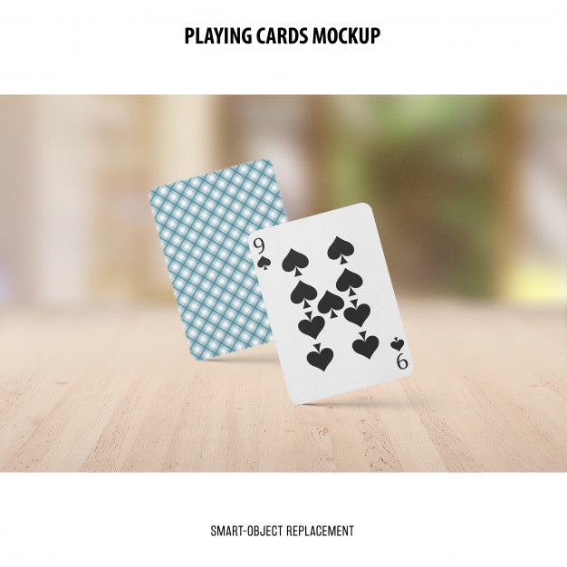 Free Playing Cards Mockup Psd