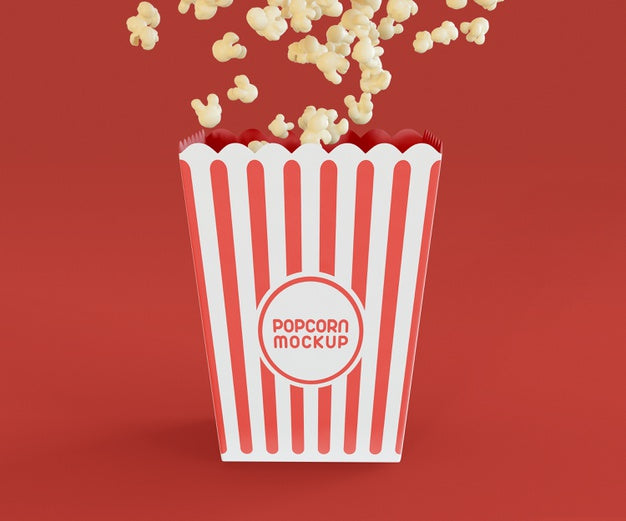 Free Popcorn Box Mockup Psd