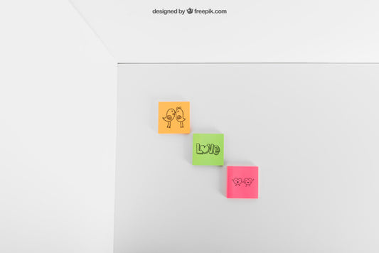 Free Post Its Mockup Psd