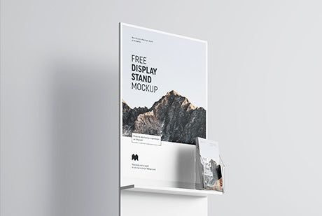 Free Poster Display Mockup