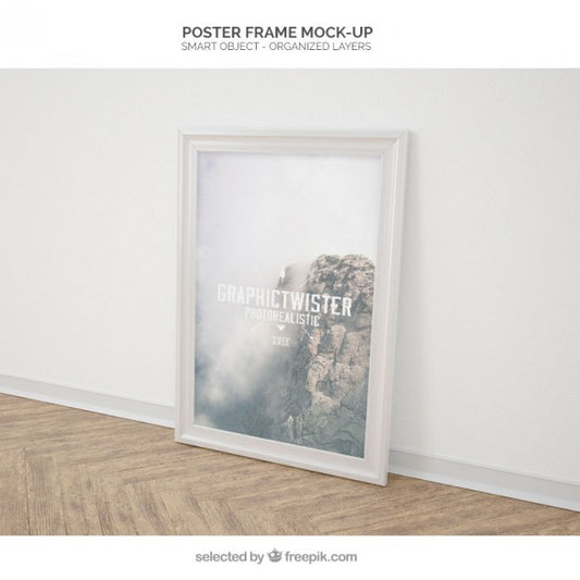 Free Poster Frame Mockup Psd