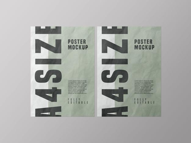 Free Poster Mockup Design Psd Psd