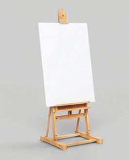 Free Poster On Easel Mockup