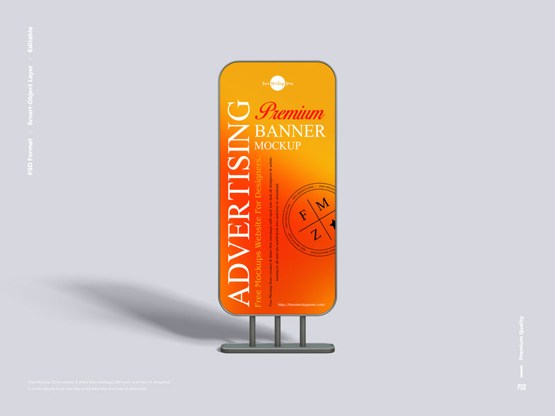 Free Premium Advertising Banner Mockup