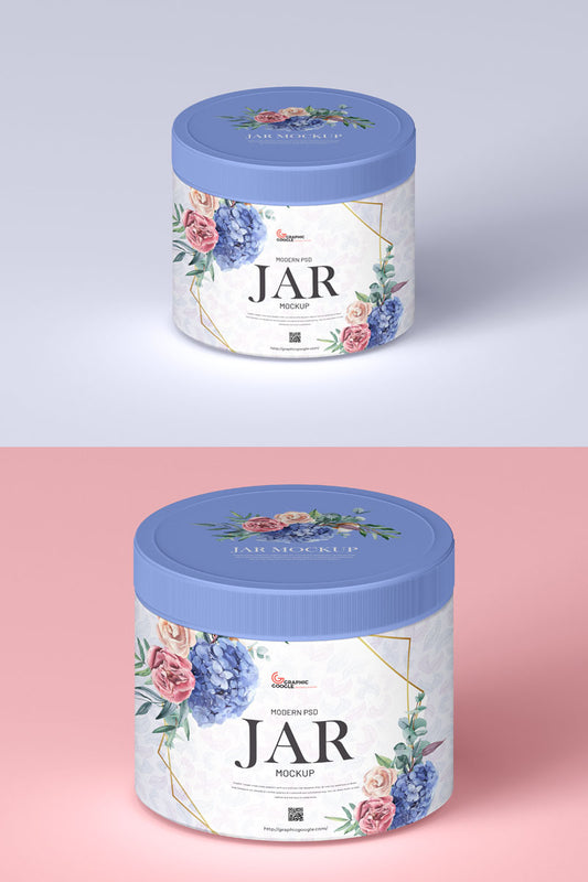 Free Premium Cosmetics Jar Mockup