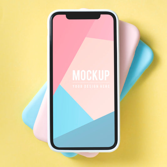 Free Premium Mobile Phone Screen Mockup Template Psd