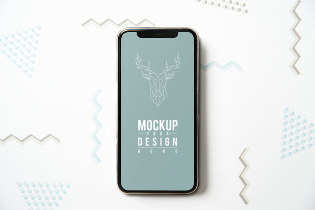 Free Premium Mobile Phone Screen Mockup Template Psd