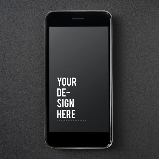 Free Premium Mobile Phone Screen Mockup Template Psd