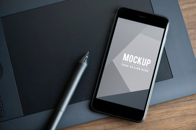 Free Premium Mobile Phone Screen Mockup Template Psd