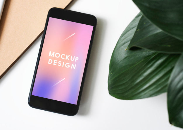 Free Premium Mobile Phone Screen Mockup Template Psd