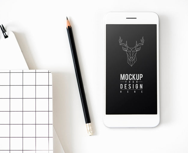 Free Premium Mobile Phone Screen Mockup Template Psd