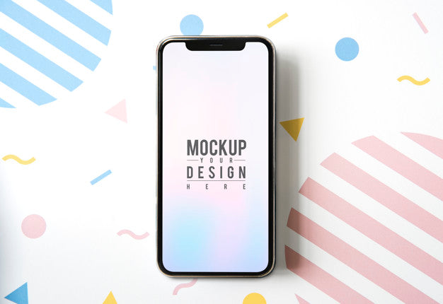 Free Premium Mobile Phone Screen Mockup Template Psd