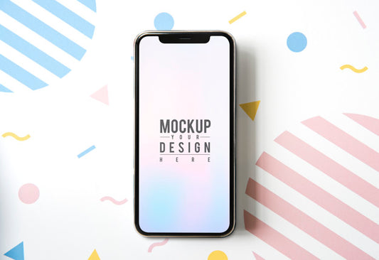 Free Premium Mobile Phone Screen Mockup Template Psd