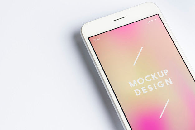 Free Premium Mobile Phone Screen Mockup Template Psd