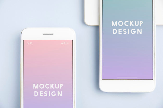 Free Premium Mobile Phone Screen Mockup Template Psd