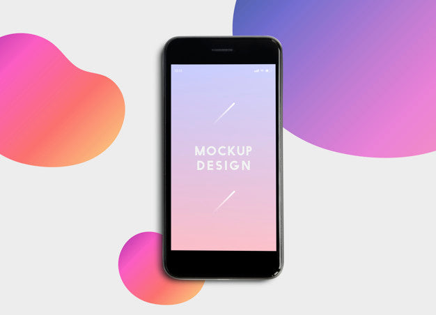 Free Premium Mobile Phone Screen Mockup Template Psd