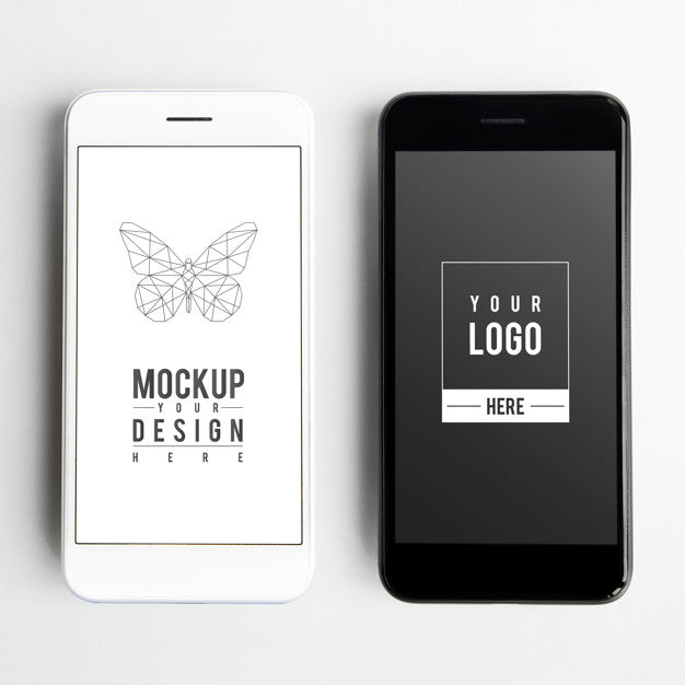 Free Premium Mobile Phone Screen Mockup Template Psd