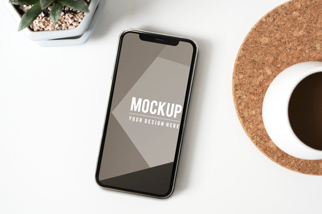 Free Premium Mobile Phone Screen Mockup Template Psd