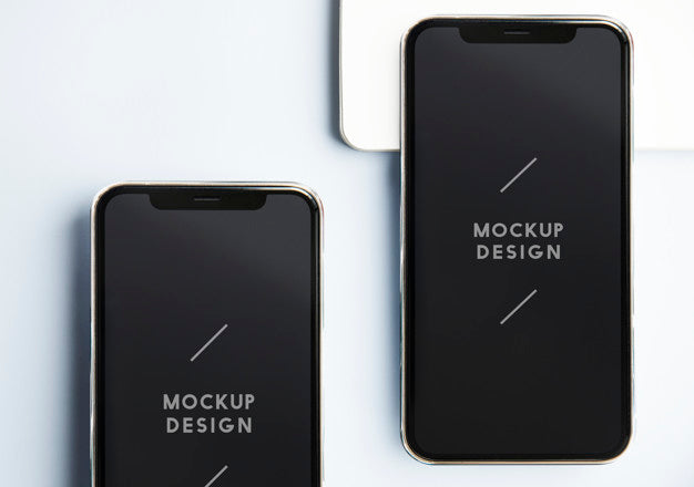 Free Premium Mobile Phone Screen Mockup Template Psd