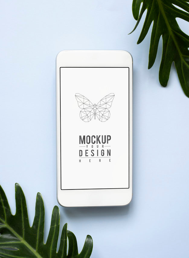 Free Premium Mobile Phone Screen Mockup Template Psd