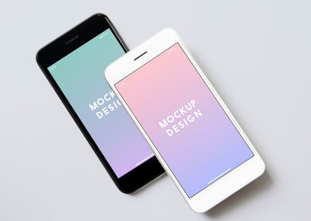 Free Premium Mobile Phone Screen Mockup Template Psd