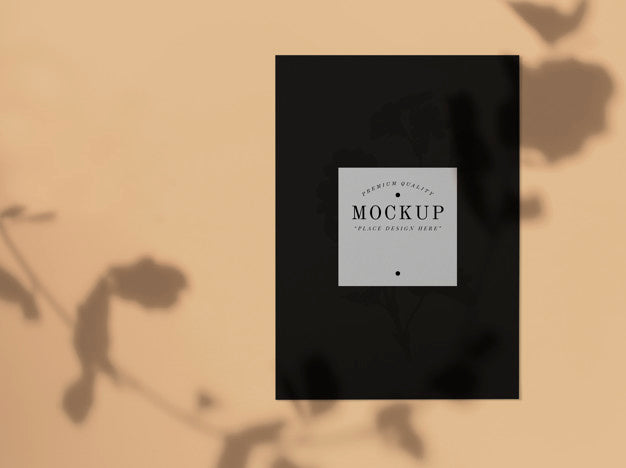 Free Premium Quality Black Card Mockup Psd