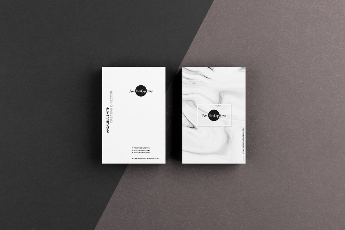 Free Premium Textured Business Card Mockup Psd For Branding