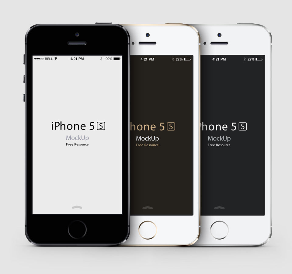 Free iPhone 5S Psd Vector Mockup