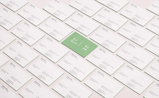 Free Psd Business Card Mock-Up Isometric View