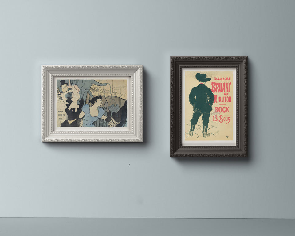 Free Two Vintage Psd Frame Mockups