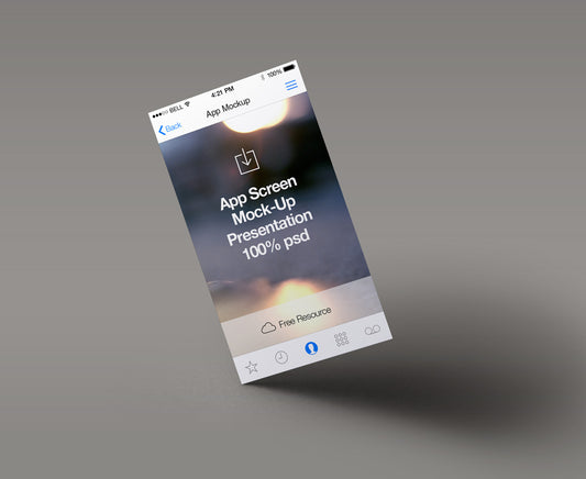 Free Perspective App Screen Mock-Up
