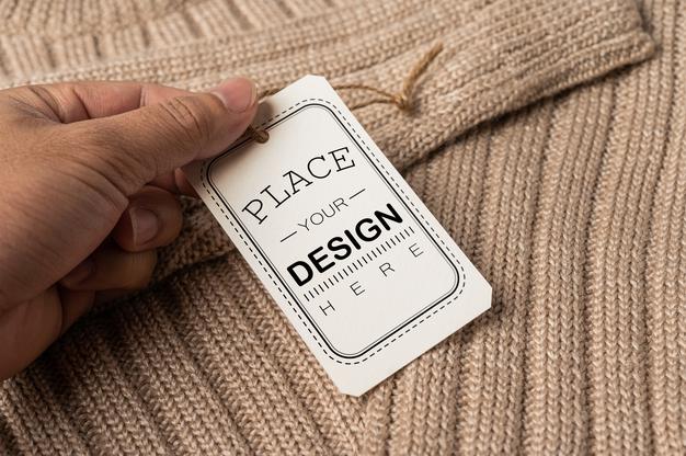 Free Price Tag On Shirt Psd Mockup Background Psd