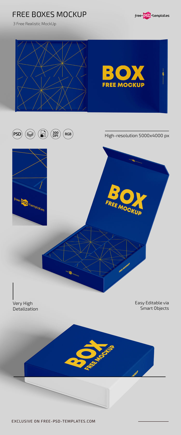 Free Psd Boxes Mockup