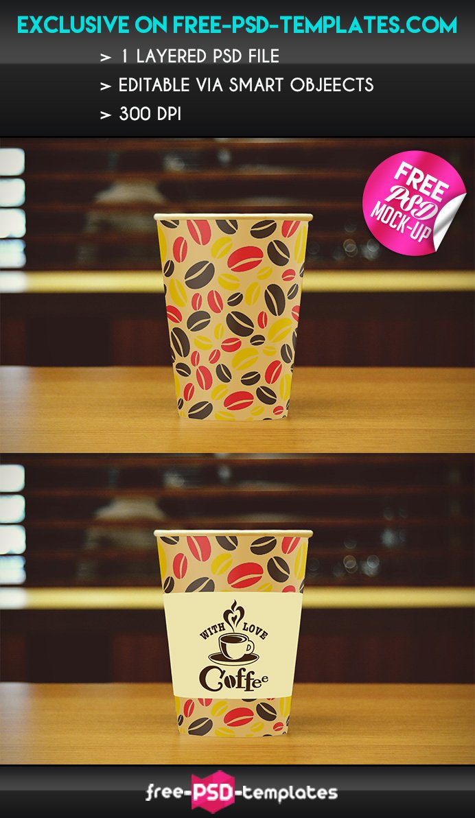 Free Psd Coffee Cup Mock-Up